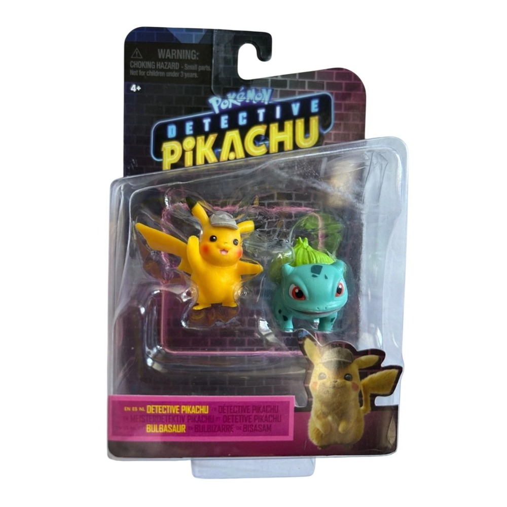 Pokémon Detective Pikachu & Bulbasaur Mini Figure 2-Pack – 2019